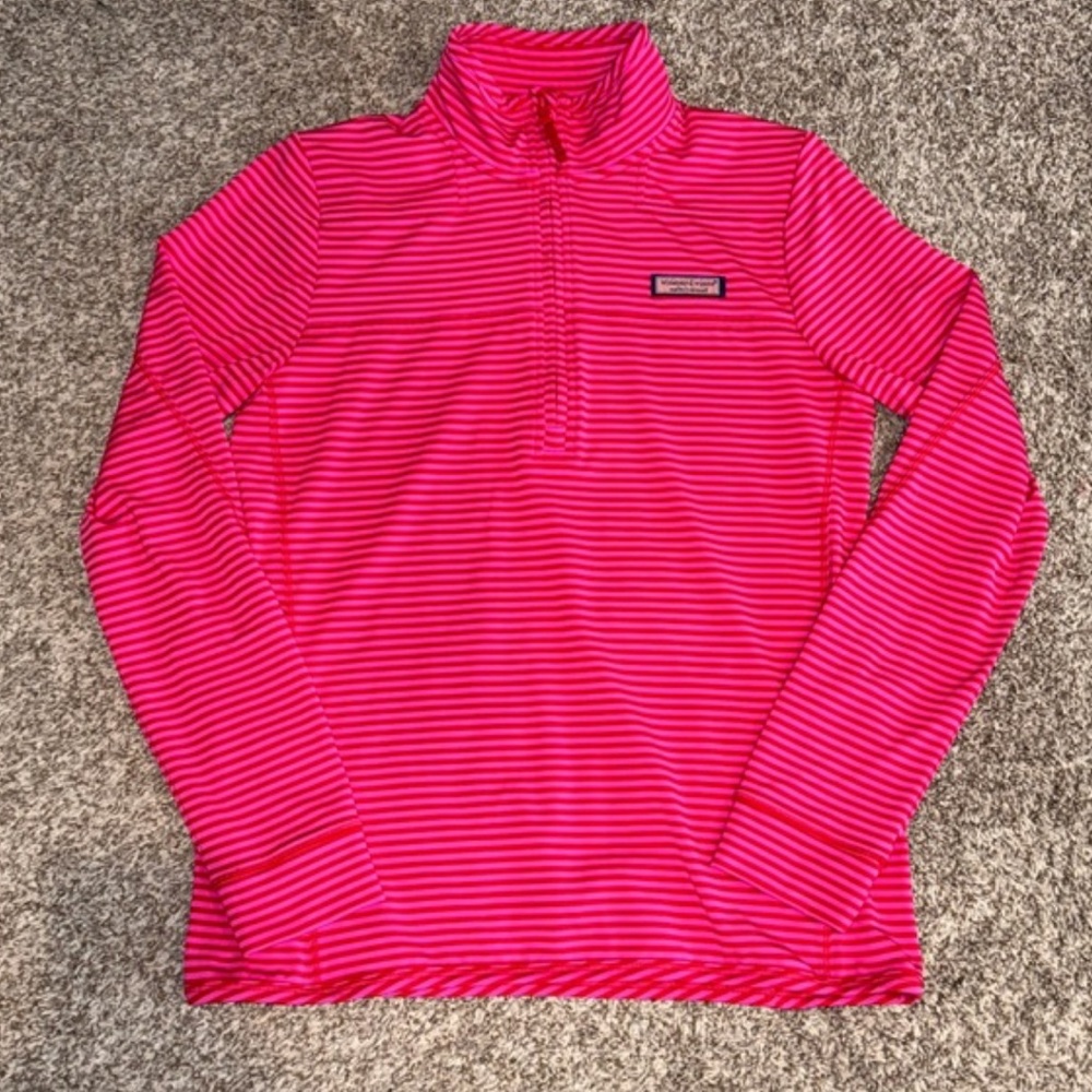 Vineyard Vines Striped Pink and Red Shep Shirt